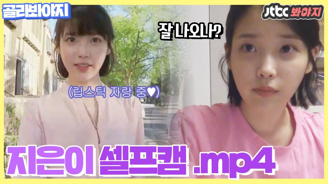 [골라봐야지] 아이유(IU)와 아이컨택이라니..지은이 셀프캠은 사랑입니다♥ #효리네민박 #JTBC봐야지