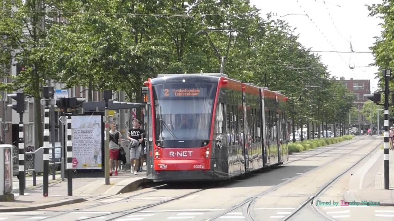 R-Net Trams in Hague, Netherlands 2016