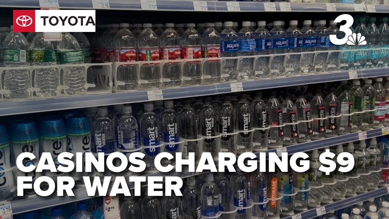 Las Vegas Strip casinos selling bottled water priced at nearly $9
