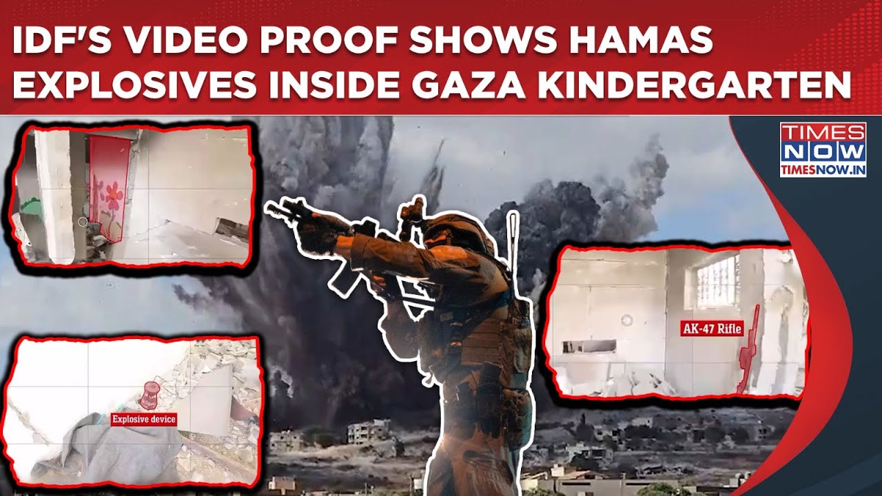 IDF Spots Explosives, AK-47 In Gaza School Raid| Video Proof- Hamas Turned Kindergarten To Landmine