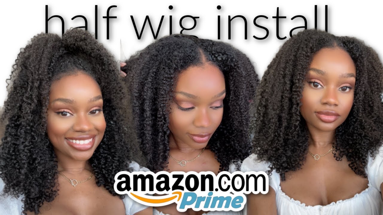 Back to Half Wigs😍 With or Without Leave Out! Super fast Curly half wig install Nadula Hair Amazon