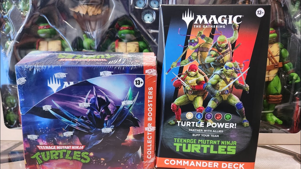 Pre-release Opening Of MTG TMNT Collector Booster Box 