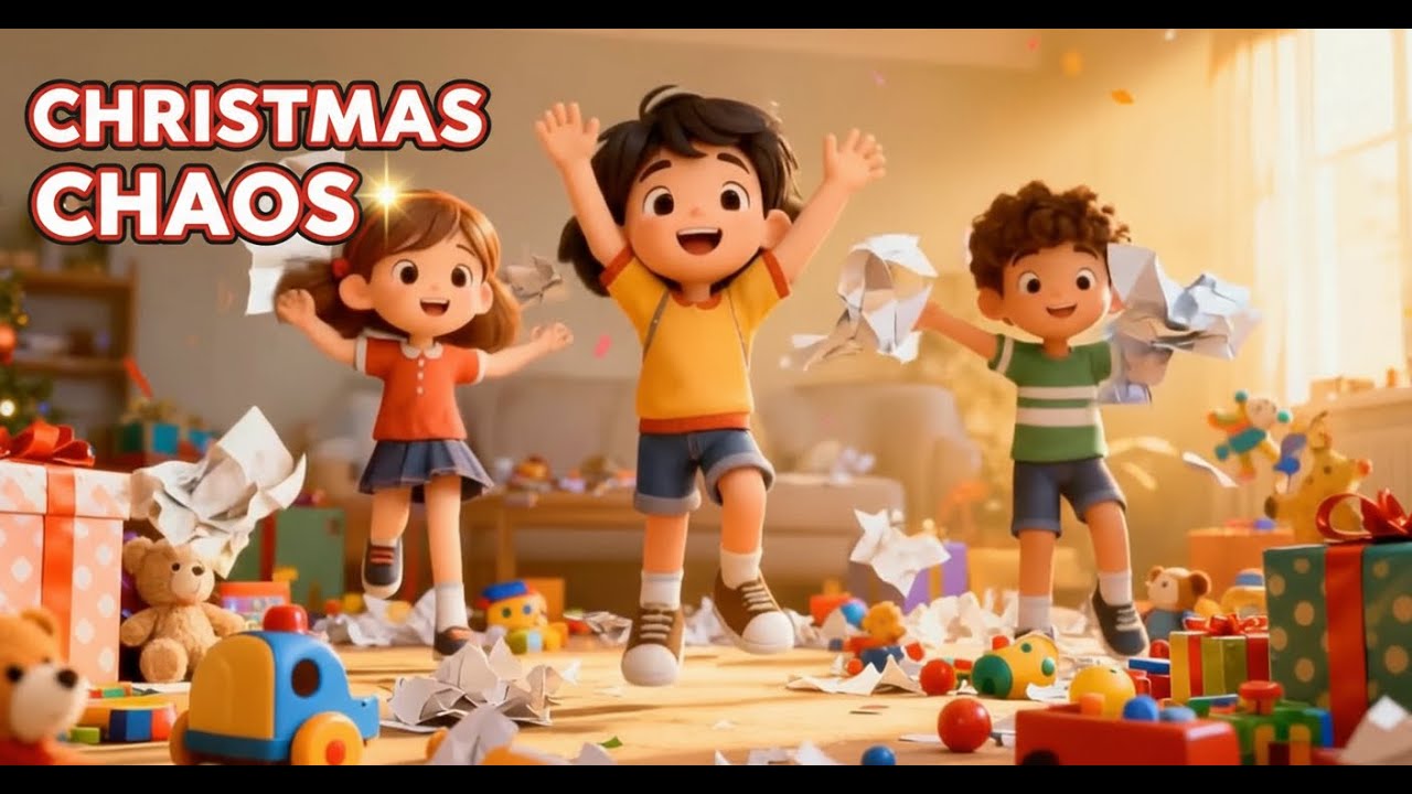 Christmas Morning CHAOS 🎶 |  Kids Go Wild with Presents 🎄🎁