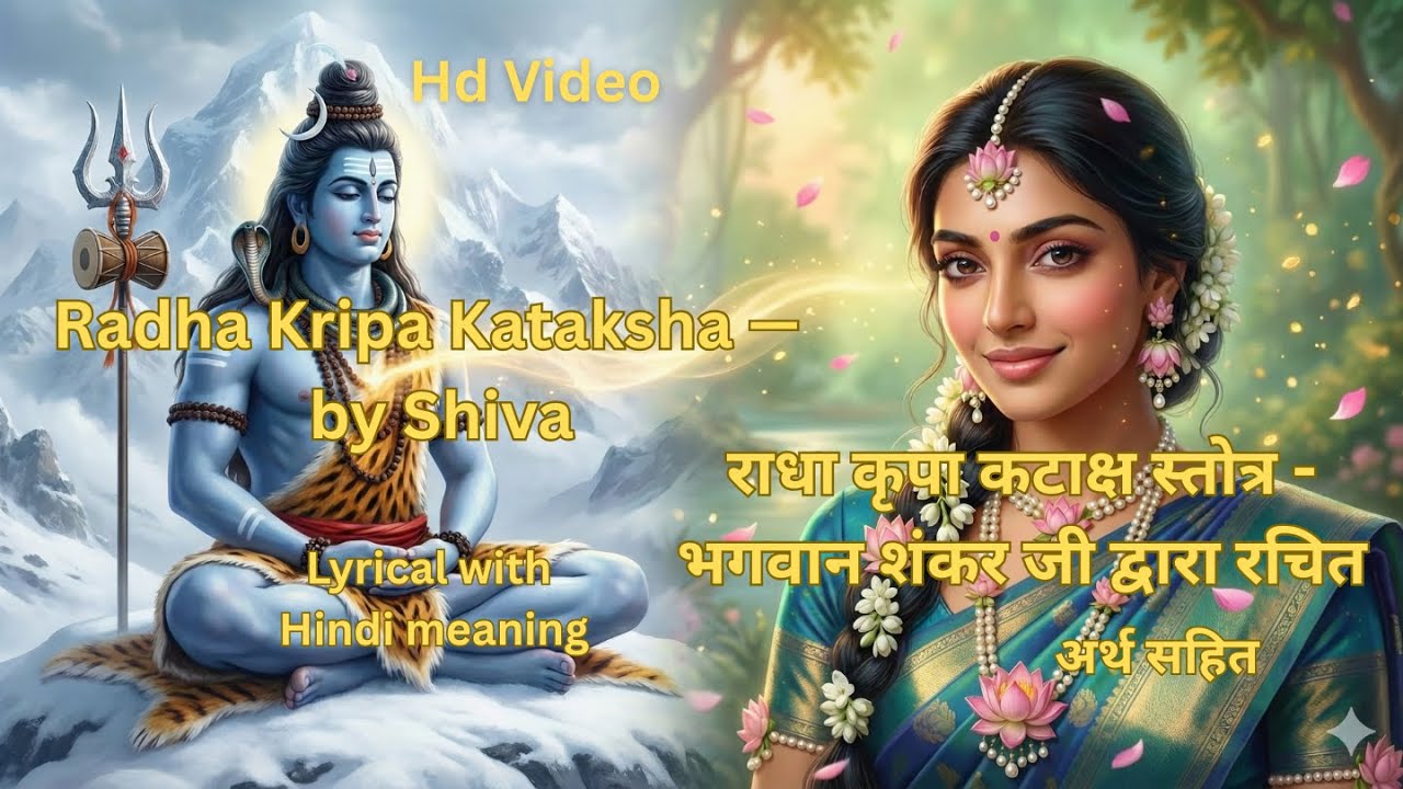 राधा कृपा कटाक्ष | Radha Kripa Kataksha Stotram by Shiva | Grace of Radha Rani