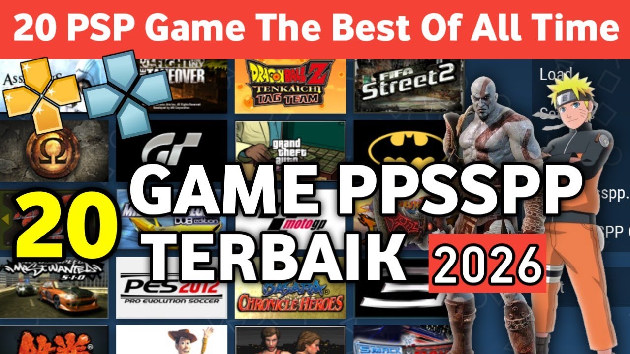 Top 20 Game PSP Terbaik Sepanjang Masa | Game Ppsspp Terbaik 2026