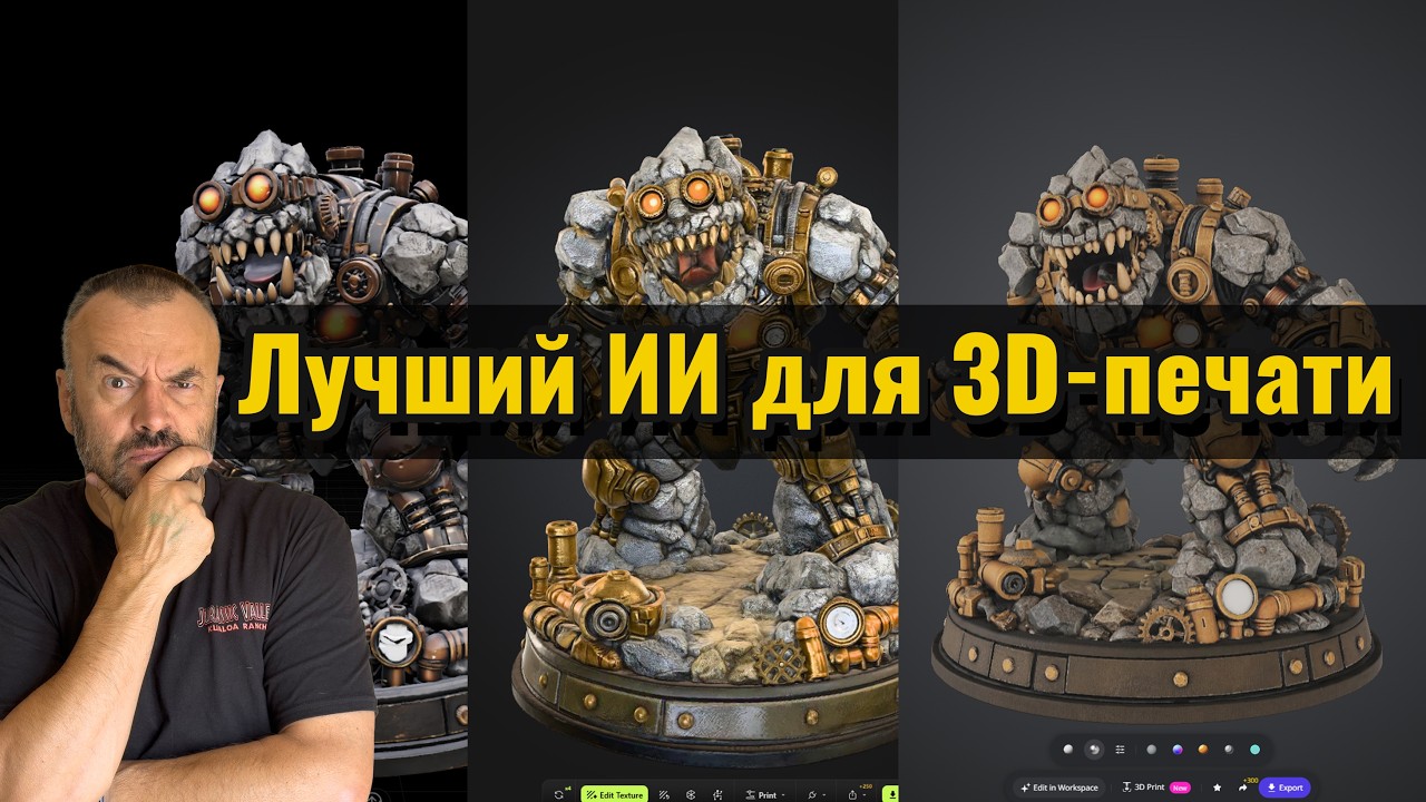 Какая ИИ-модель для 3D показывает лучший результат для 3D-печати?