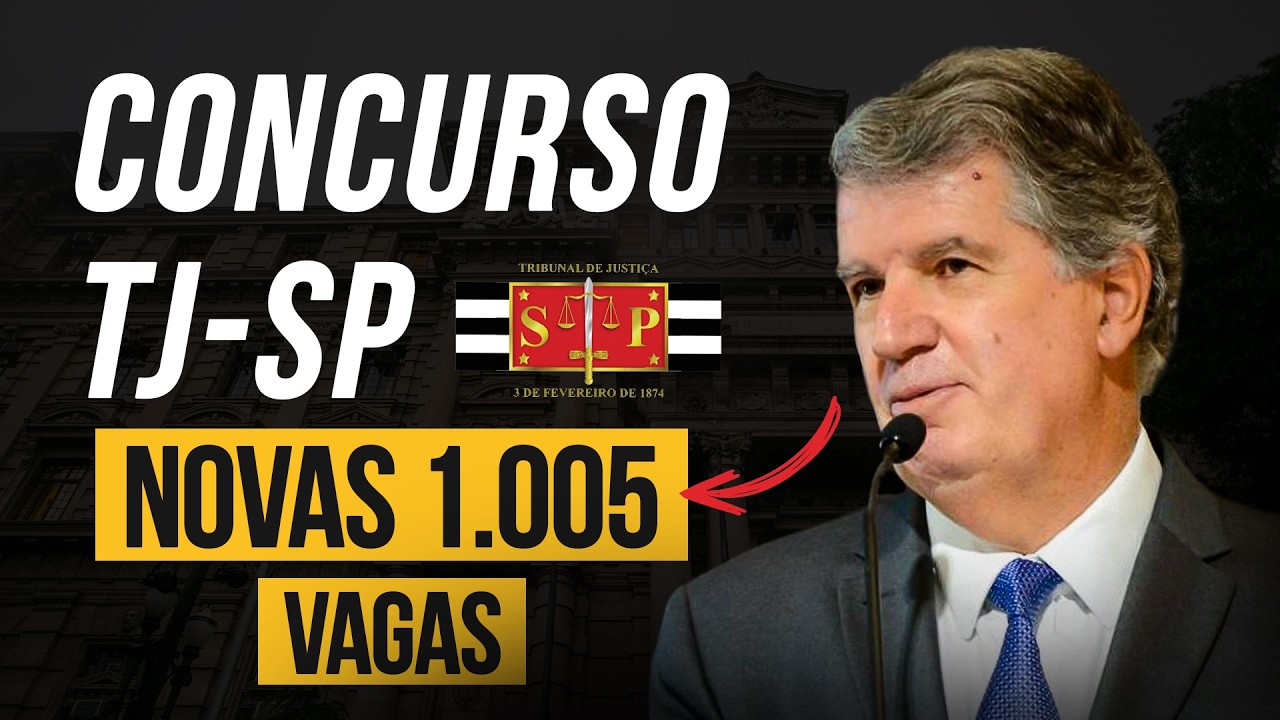 🔥 PRÓXIMO CONCURSO DE ESCREVENTE DO TJ - SP 2026!