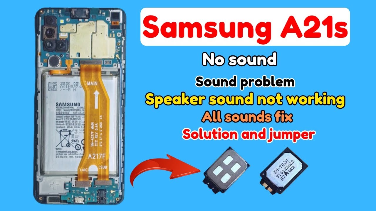 samsung a21s sound problem | speaker sound not working solution and jumper
