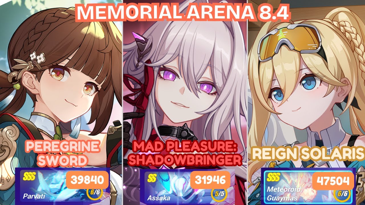 PS Li Sushang, Thelema & RS Druandal | Ex-Memorial Arena 8.4 All Stages | Honkai Impact 3rd