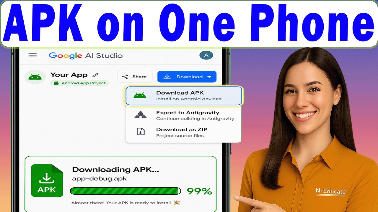 How to Download APK from Google AI Studio (Android App on Phone)
