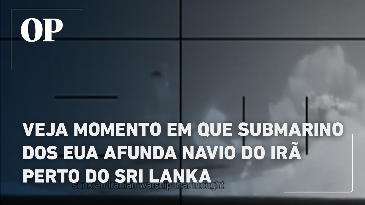 Veja momento em que submarino dos EUA afunda navio do Irã perto do Sri Lanka