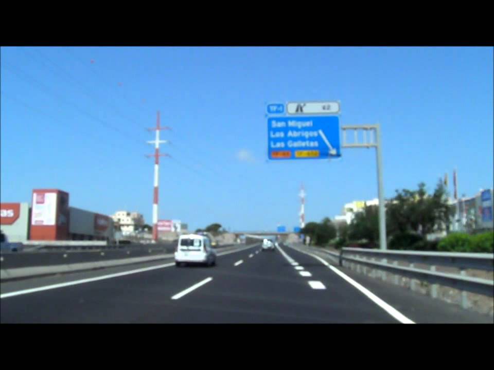 TENERIFE autopista TF1 Las Eras-Playa de Las Américas