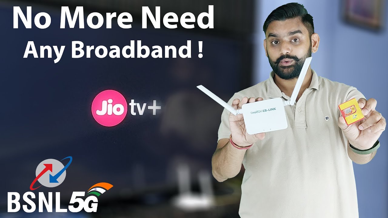 5G Sim Supported Router | BSNL 4G | Jio TV+ App | LB-Link 4G Router For Home Broadband | SmartTV |