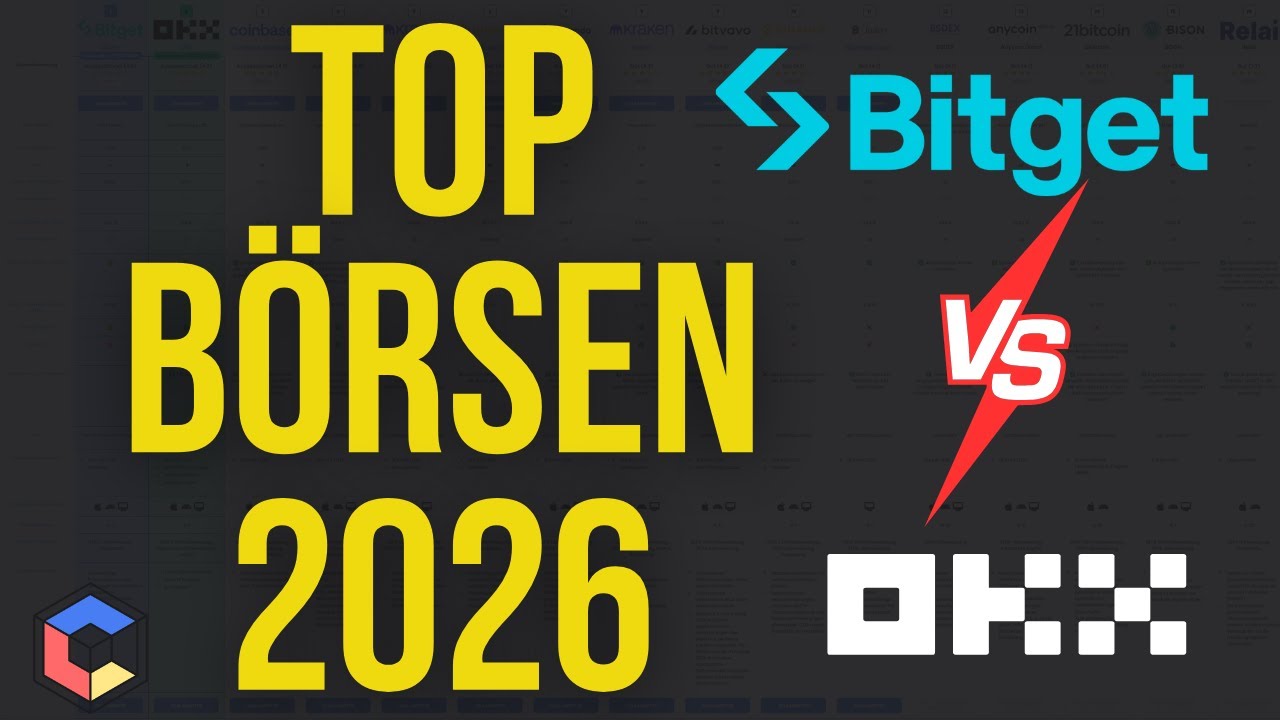 Beste Kryptob&ouml;rsen 2026 im Vergleich &ndash; Bitget, OKX, Coinbase & mehr