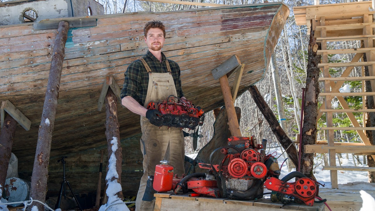 Tarp Shelter Upgrades, Pulling the VW Diesel Out of My Wooden Boat | No. 31