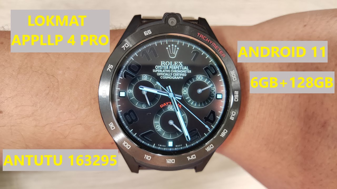 LOKMAT APPLLP 4 PRO Smartwatch Unboxing And Full Review 6GB+128GB Android 11 Better Than LEMFO LEM16