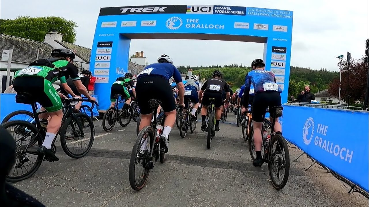 The Gralloch Gravel Race 2023 First Climb and Descent Raw Footage