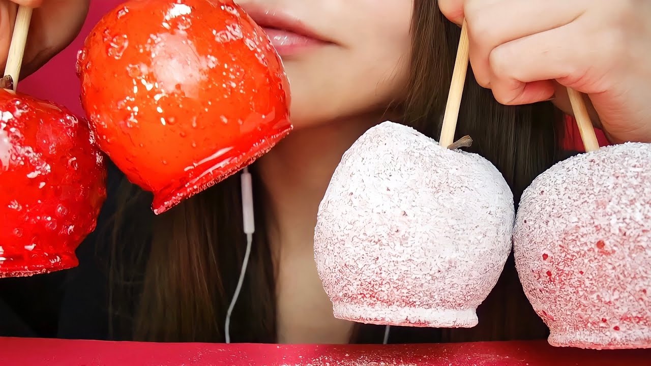 【ASMR】りんご飴🍎Candy Apple -咀嚼音/Eating sounds-