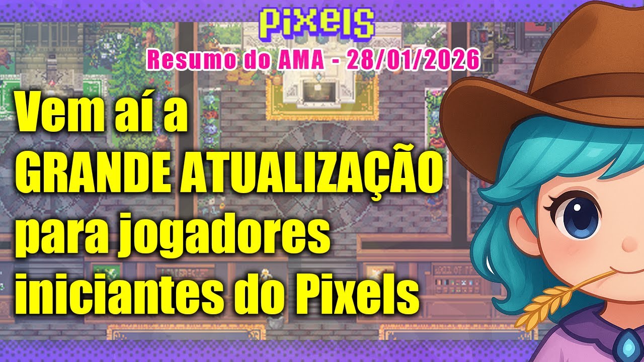 Vem aí a grande atualização para jogadores iniciantes do Pixels NFT