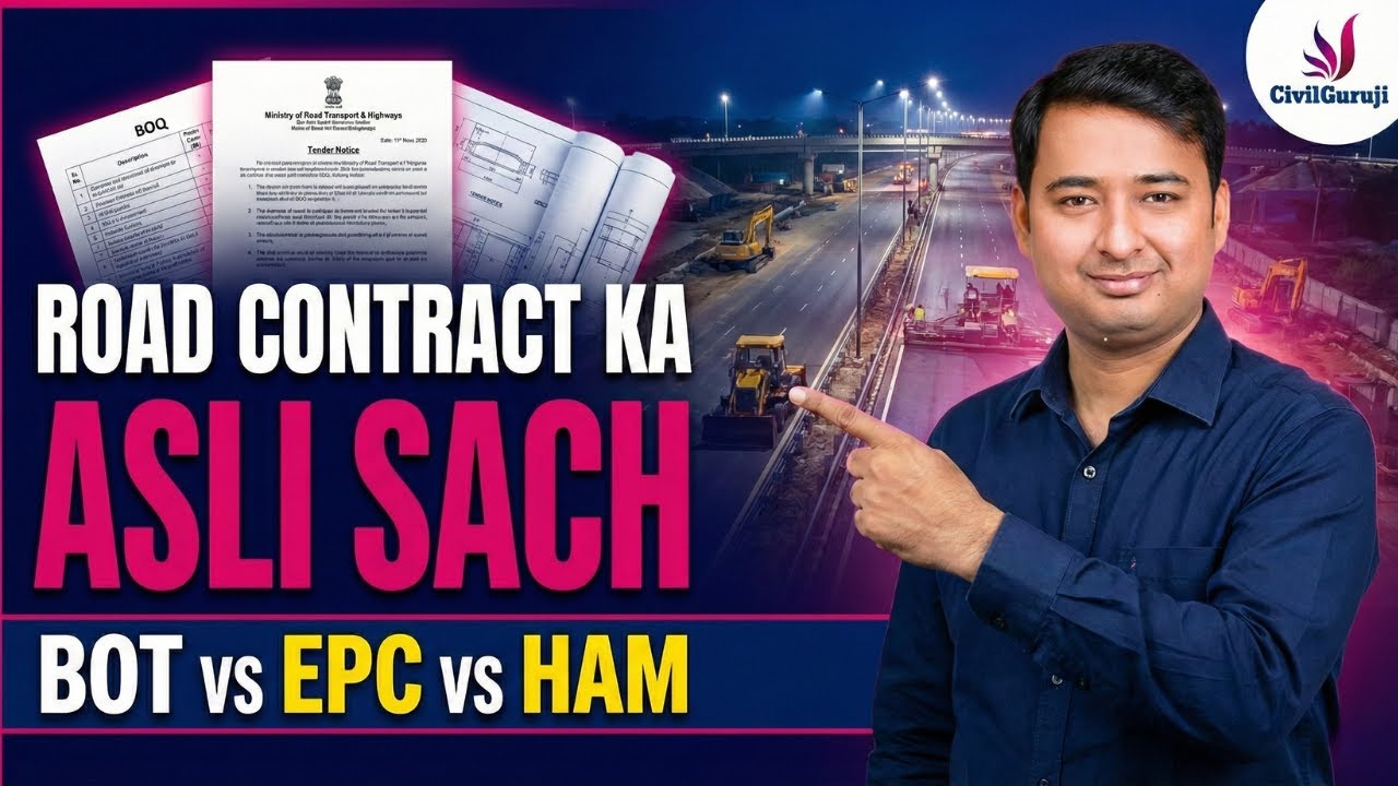 How Government Road Projects Work in India | BOT EPC HAM Contract & Contractor Payment Explained