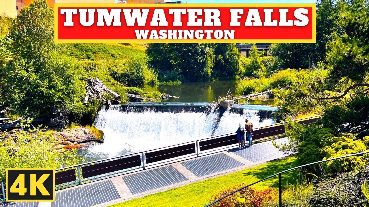 Morning Nature Walk at TUMWATER FALLS in Tumwater, Washington