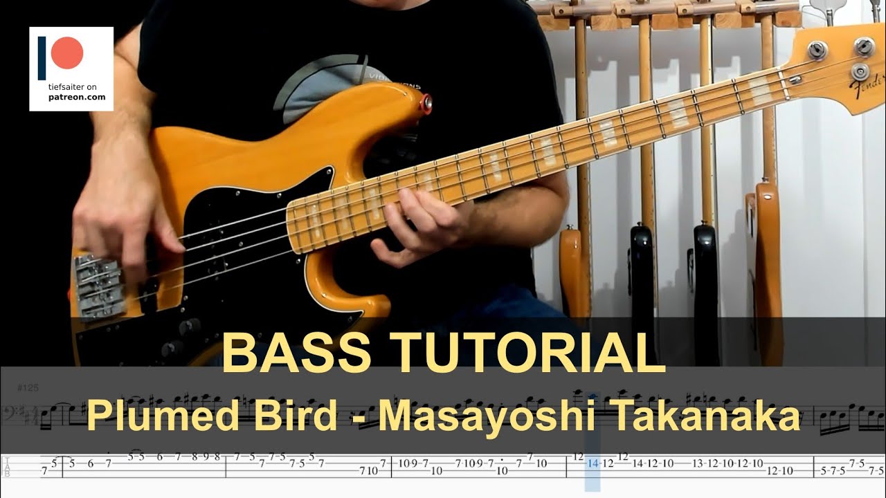 Plumed Bird - Masayoshi Takanaka | Bass Tutorial (Sheet + TABs)