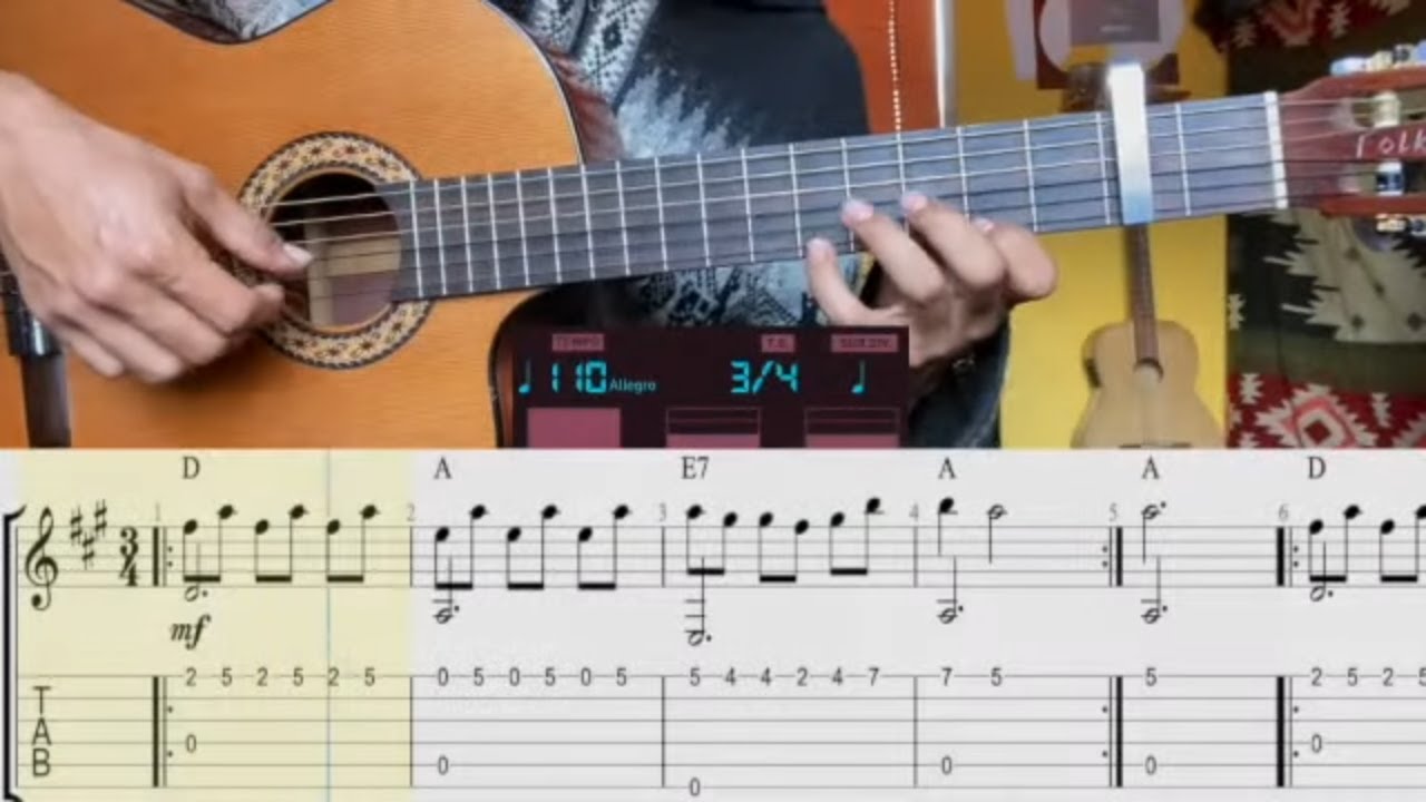 Llegando, llegaste -  Arreglo Sencillo Guitarra Solista - Piero