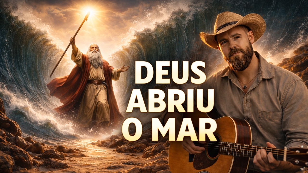 Moisés Abriu o Mar Vermelho | O Milagre que Mudou a História 🙏 | Louvor Sertanejo Gospel