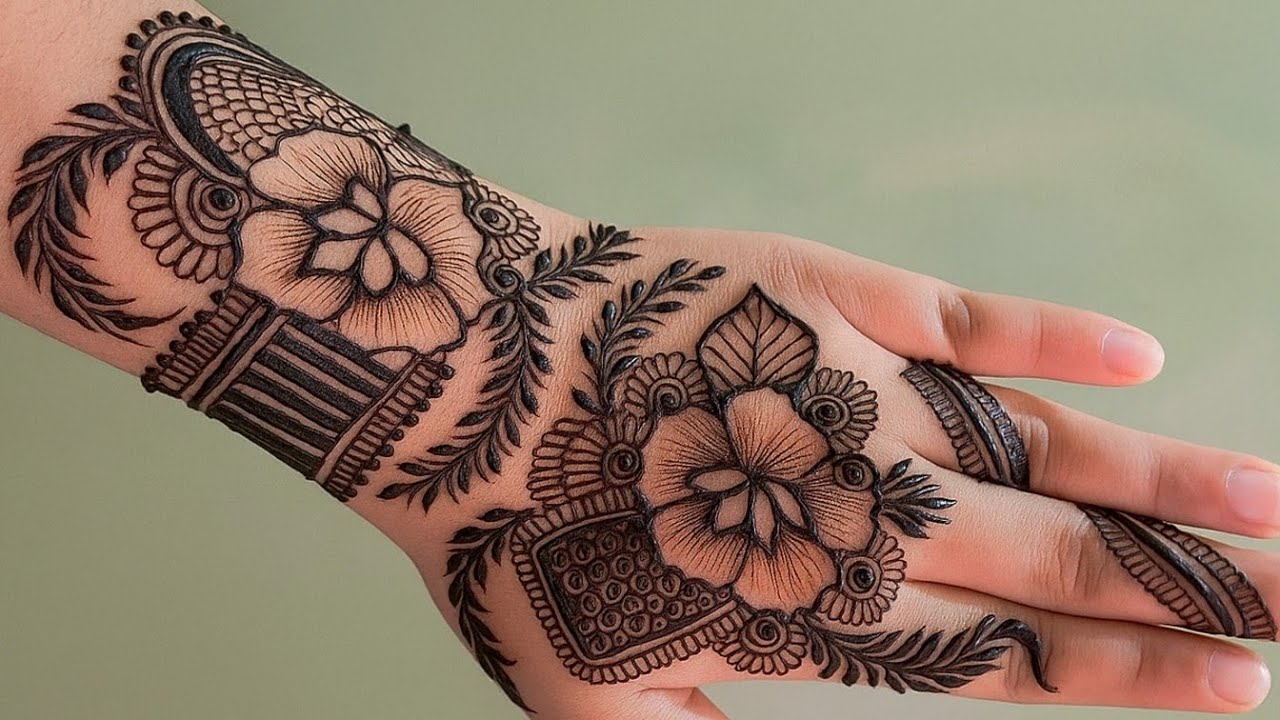 Latest trending bold Dubai mehndi designs for hands simple mehndi designs | mehndi ka design #mehndi