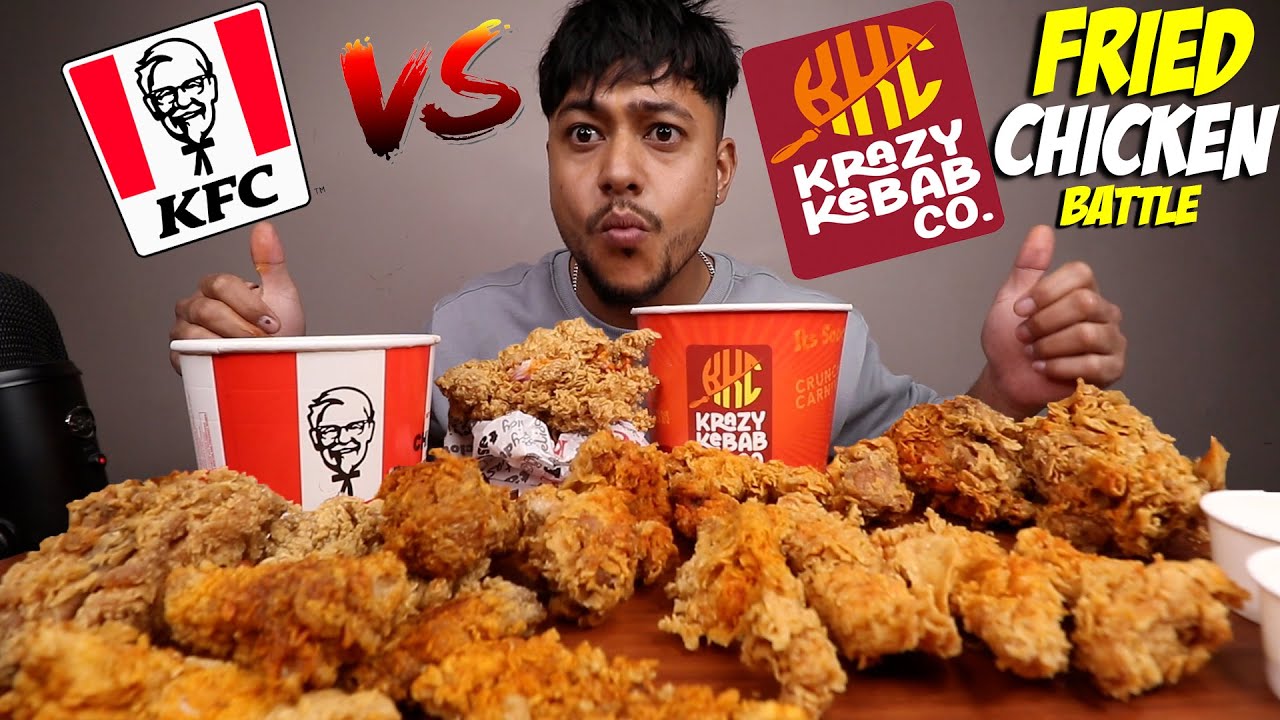 Battle of the Fried Chicken! KFC vs KKC Mukbang & Taste Test | Who Makes the Best Fried Chicken?!
