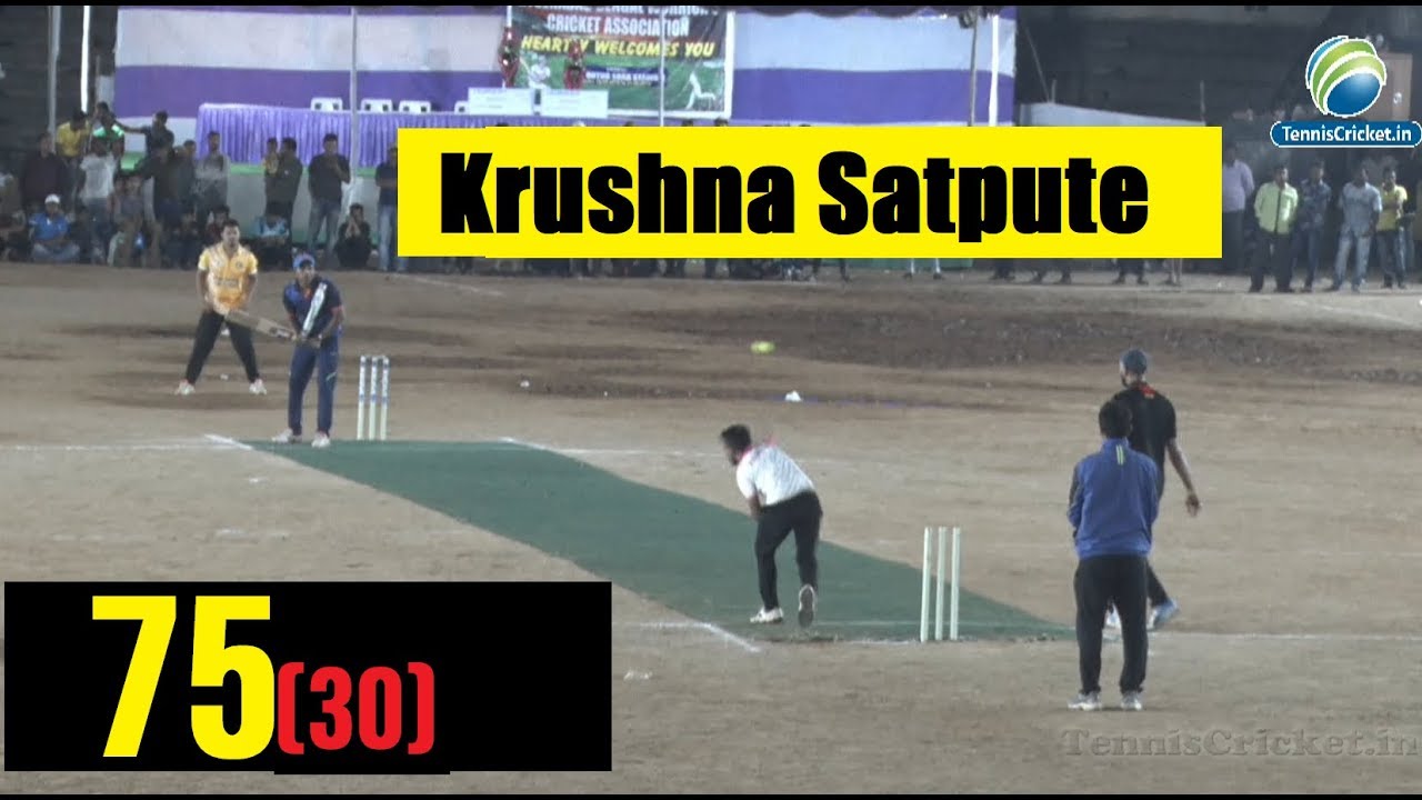 Krushna Satpute Batting | 75 Runs in 30 Ball | Final Match , Hyderabad