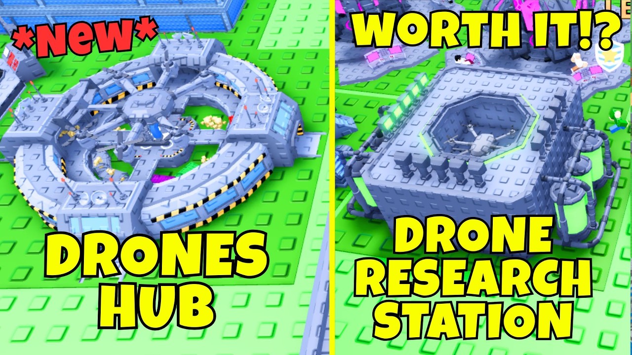 НОВАЯ СИСТЕМА ДРОНОВ ПРОСТО БОМБА! 🤯 Разбор Drone Hub + Research Station! 🚁 | Mini War Roblox