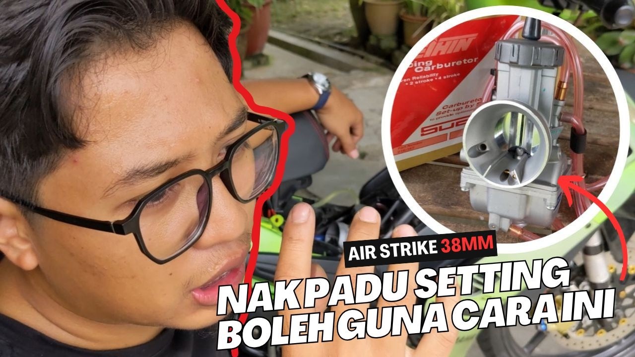 Cara Setting Carburator Sudco Air Strike 38mm😎 [ RaHsiA ReSPon MAcAM InJEcTiON ] 🏍...