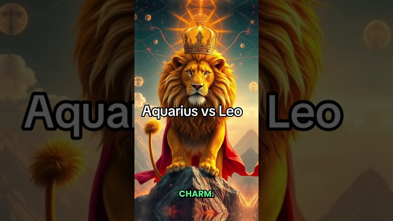 Aquarius versus Leo #astrology #zodiacsigns #zodiac #horoscope #aquarius #leo
