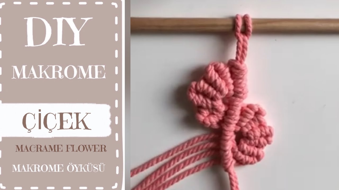 MAKROME ÇİÇEK YAPIMI | MACRAME FLOWER