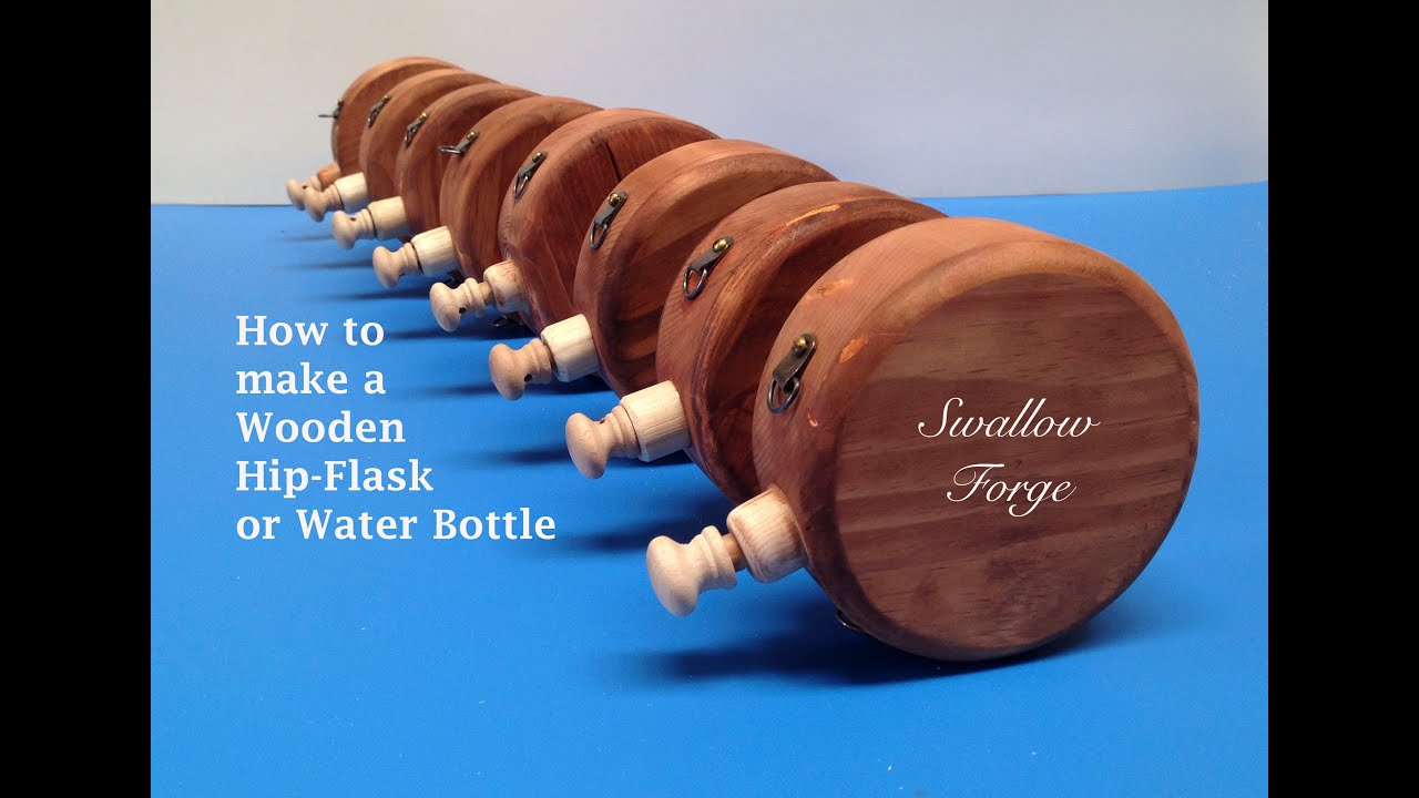 How to make a Wooden Water Bottle or Hip Flask for reenactment, steampunk, Larp or cosplay