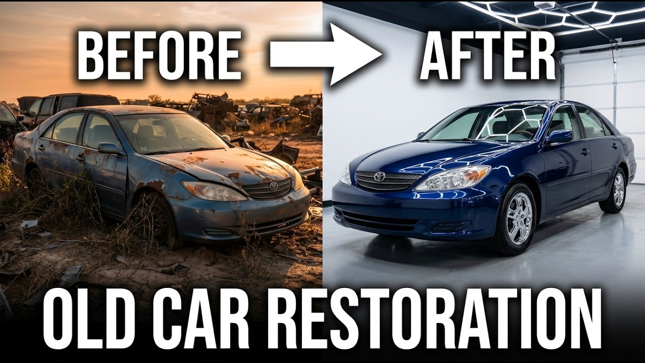 Old Car Restoration | Scrapped Toyota Camry Before & After Transformation