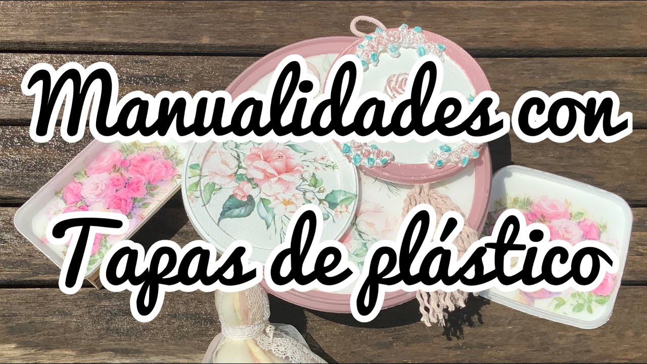 Manualidades con tapas de plástico