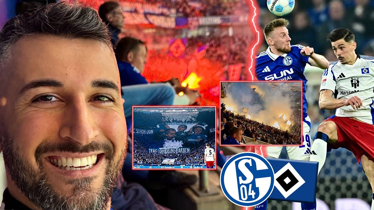4 Tore & PYRO ESKALATION im 2.Liga TOPSPIEL 🧨🚀 FC Schalke 04 vs. HSV Stadionvlog - Bardia Barati