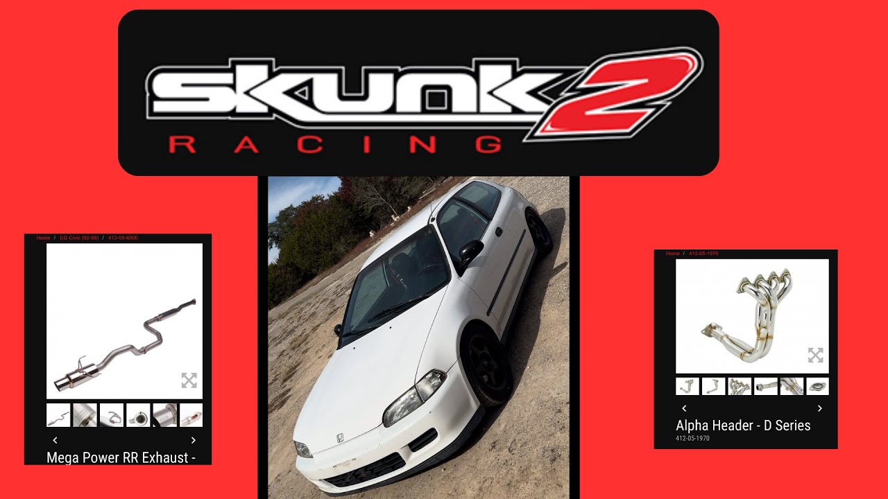 Honda Civic Eg gets Skunk2 alpha header & Skunk2 mega power RR exhaust install
