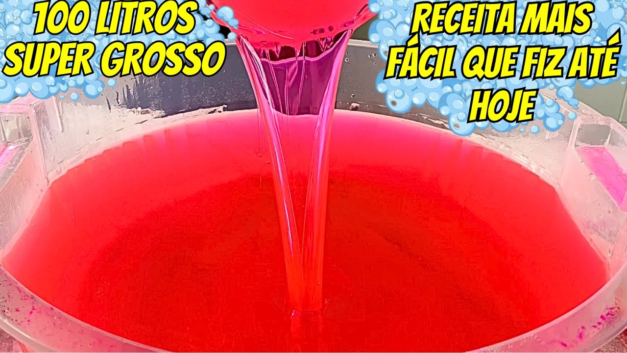 🚨100 LITROS de BASE de SABÃO LÍQUIDO POTENTE! PRONTO PRA USAR e MUITO FÁCIL de FAZER!