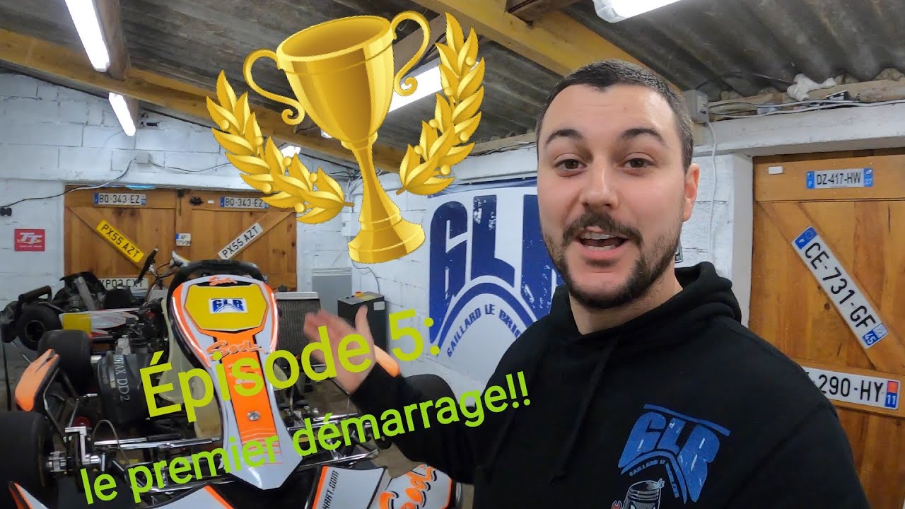 Épisode 5!😜on remonte le kart!🤩Premier démarrage 👍👌