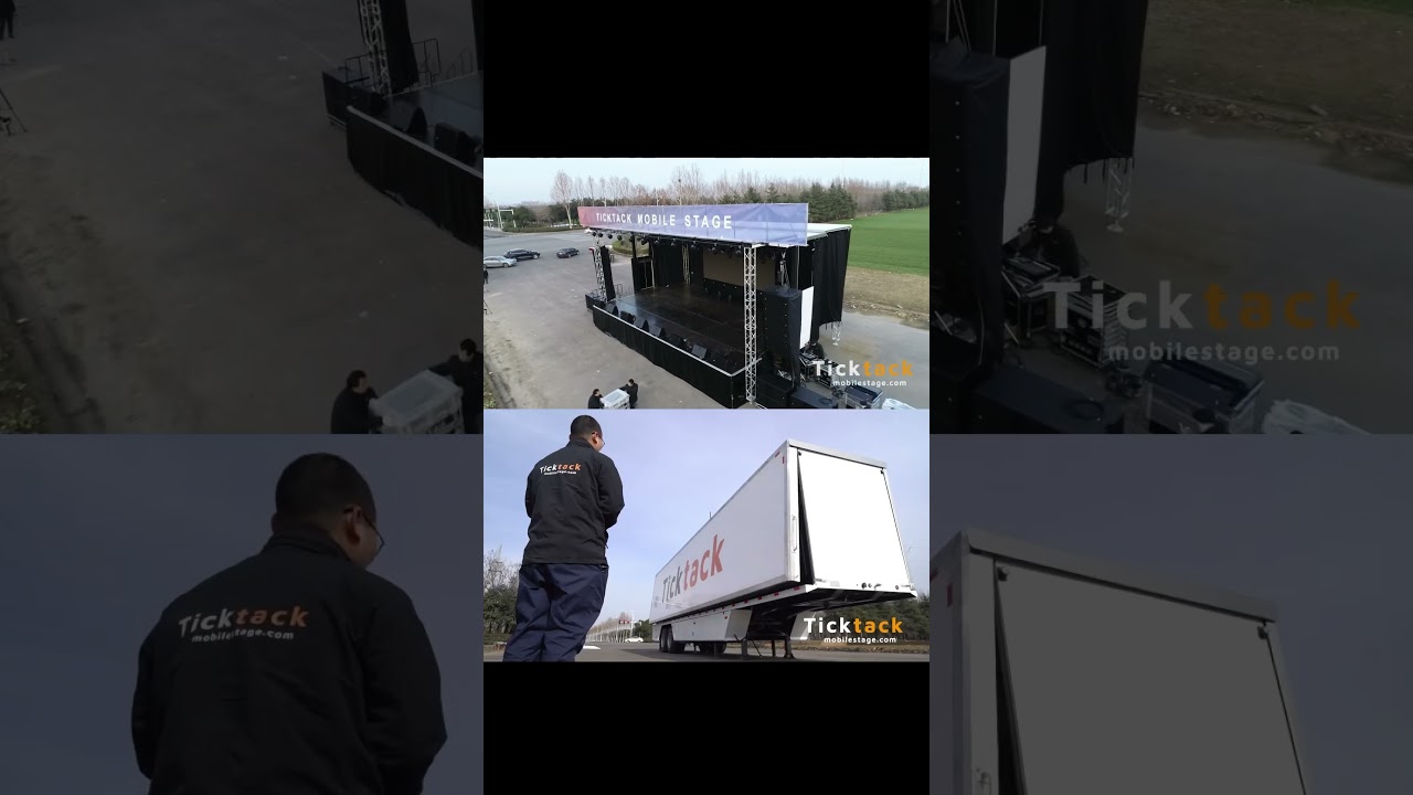 Mobile Stage truck/semi-trailer for live events 