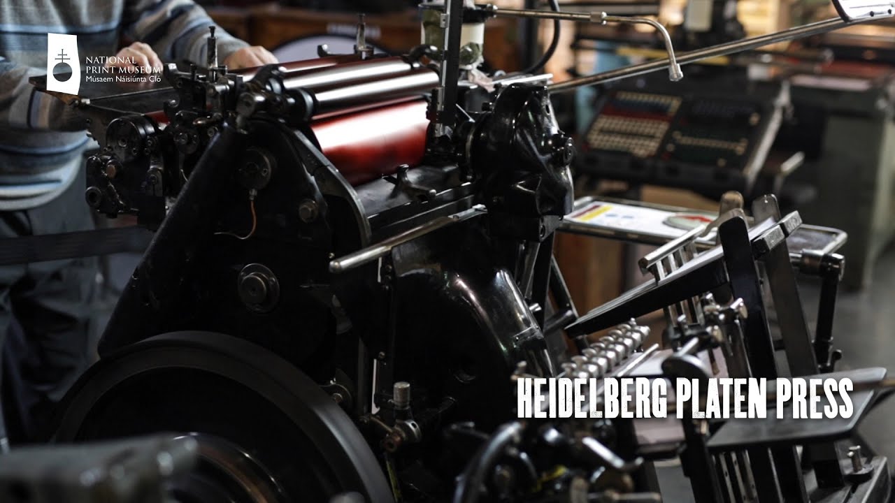 Introduction to the Heidelberg Platen with Billy Ryan at the National Print Museum, Ireland