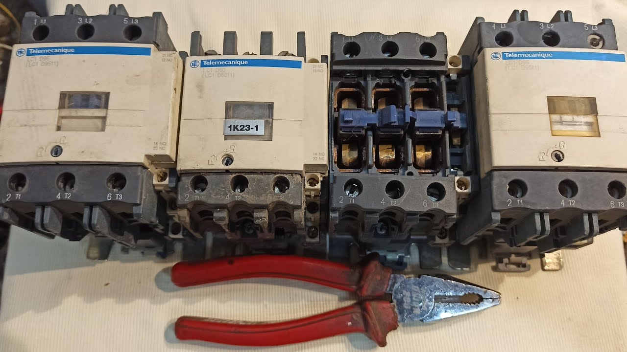scrapping 4 BIG power relays for silver, brass and copper...