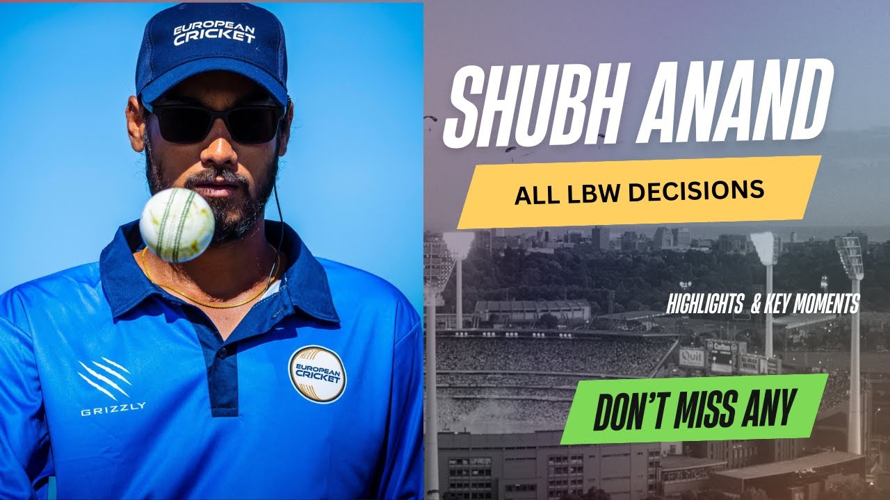 Every LBW Decision I Have Given 🏏⚖️ | On-Field Umpire Shubh Anand