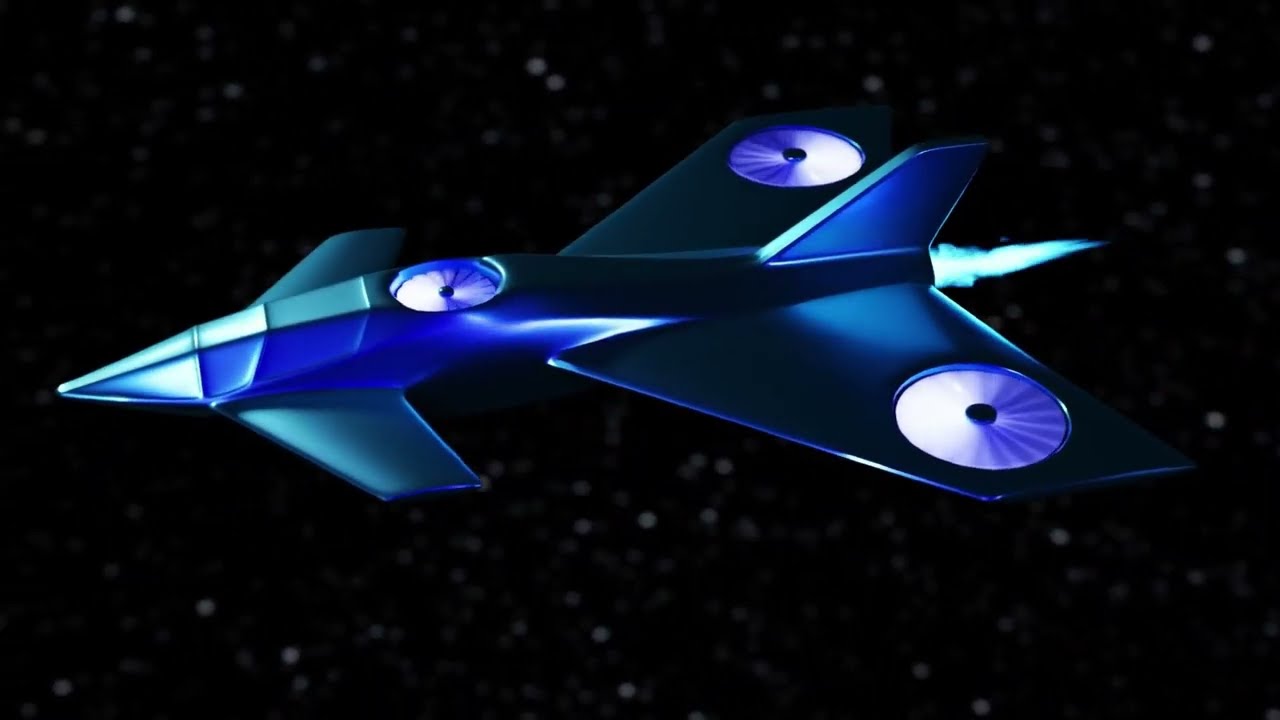 I made a spaceship in BLENDER!