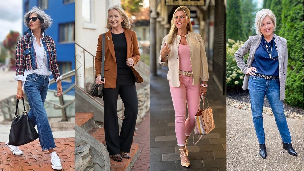 How Women Over 50, 60, 70, 80 Years Old Who Like To Look Modern And Elegant Dress Looks Con Ropa De