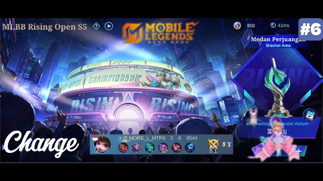 Dapat SAVAGE pakai hero Change di Final MLBB Rising Open Season 5 - Mobile Legends: Bang Bang #6