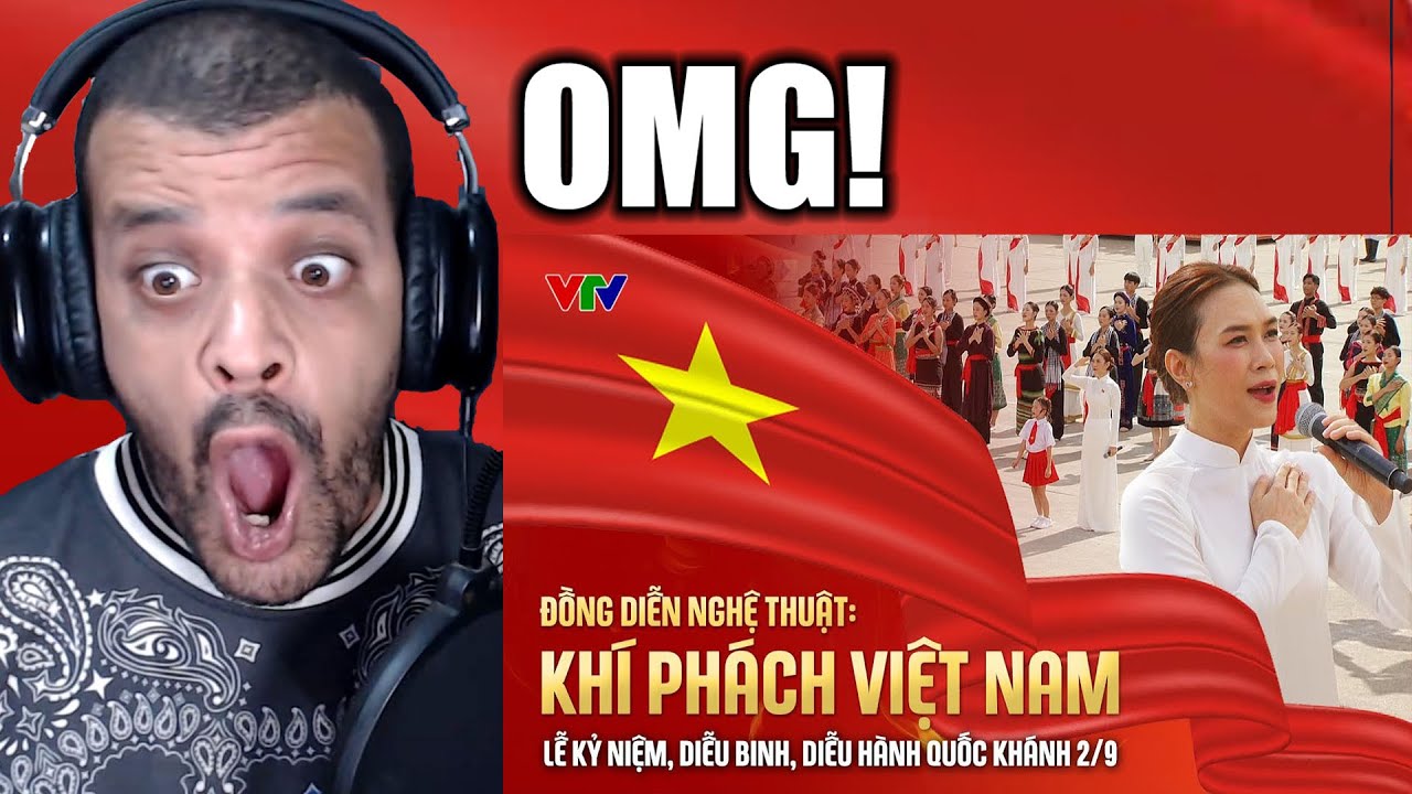 Khí phách Việt Nam - Khối Văn nghệ sĩ | Lễ kỷ niệm, diễu binh, diễu hành Quốc khánh 2/9 DZ REACTION